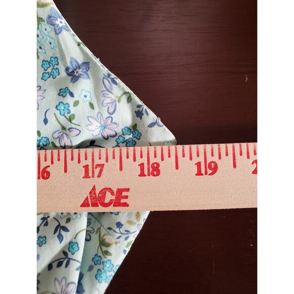 Vtg Dressbarn 90s Y2K Ditsy Floral Sheath Dress Size 8 Cottage Modest Blue Zip - Picture 10 of 13